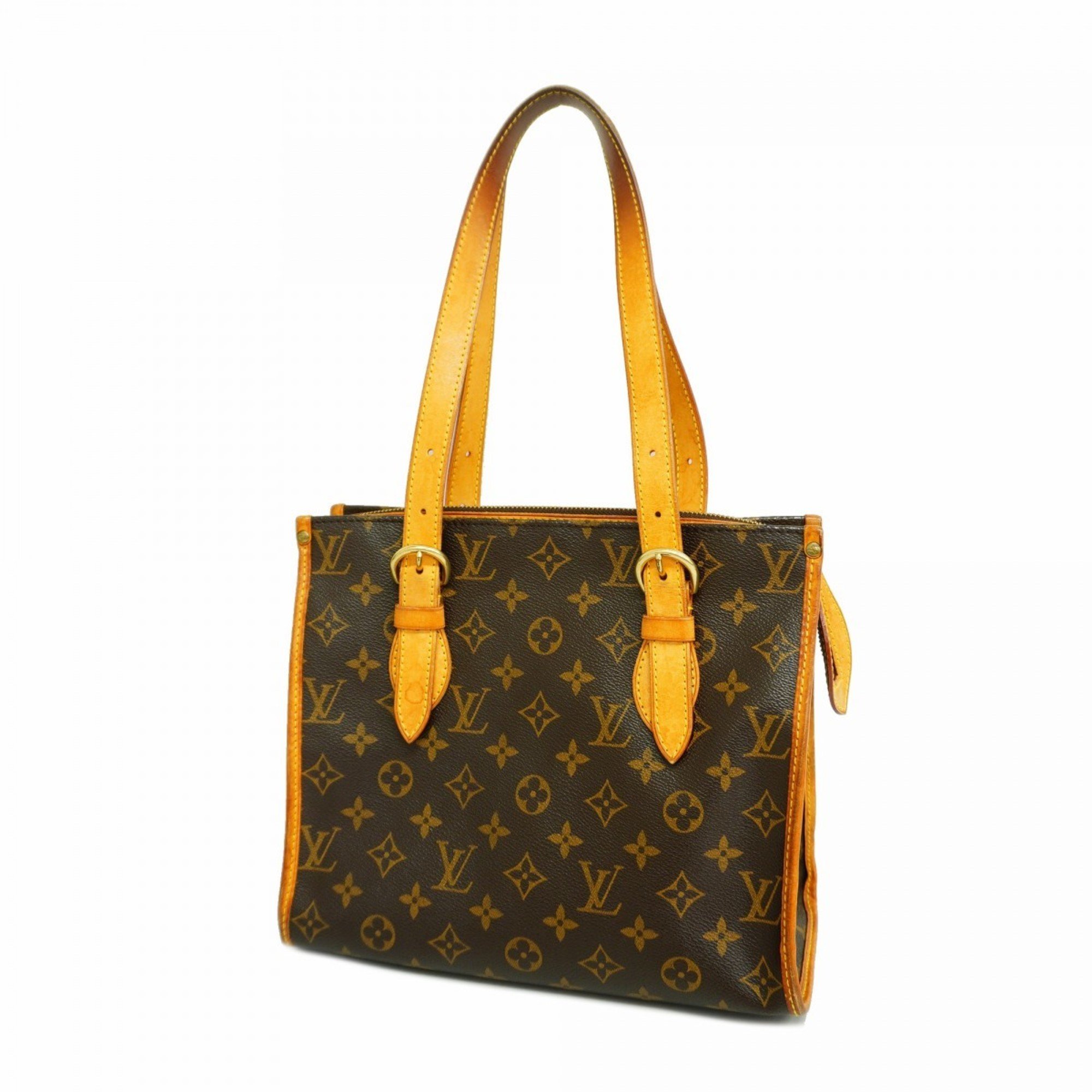 Louis Vuitton Tote Bag Monogram Popincourt M40007 Brown Ladies