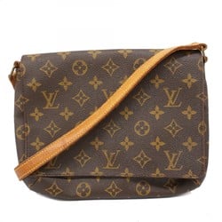 Louis Vuitton Shoulder Bag Monogram Musette Tango Short Strap M51257 Brown Women's