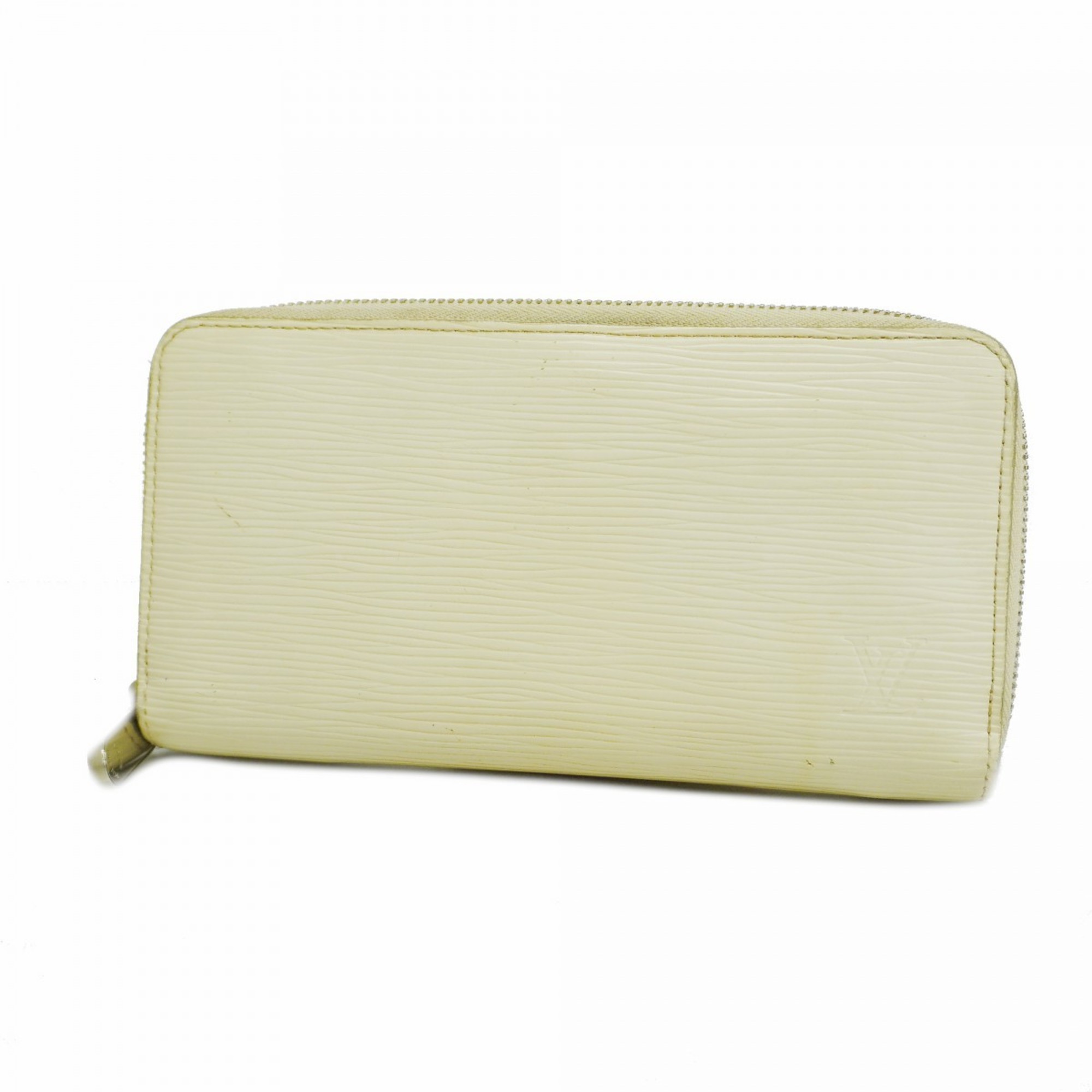 Louis Vuitton Long Wallet Epi Zippy M6007J Ivory Men's Women's