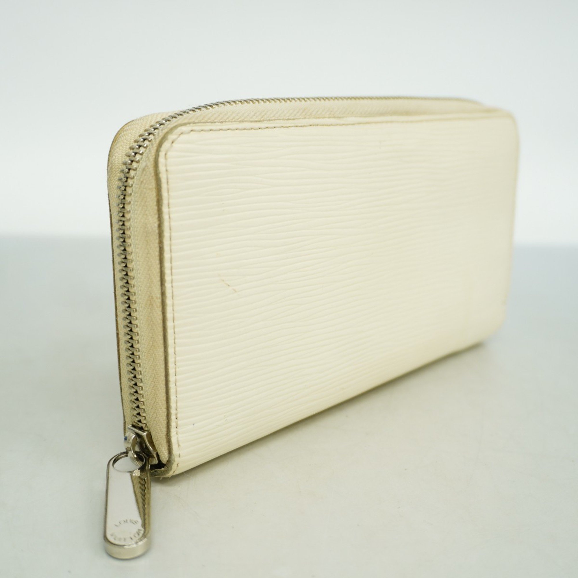 Louis Vuitton Long Wallet Epi Zippy M6007J Ivory Men's Women's