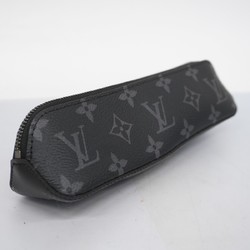 Louis Vuitton Pen Case Monogram Eclipse Truth Elisabeth GI0199 Black Grey Men's