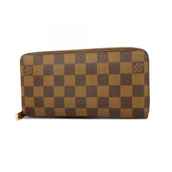 Louis Vuitton Long Wallet Damier Zippy N60015 Ebene Men's Women's