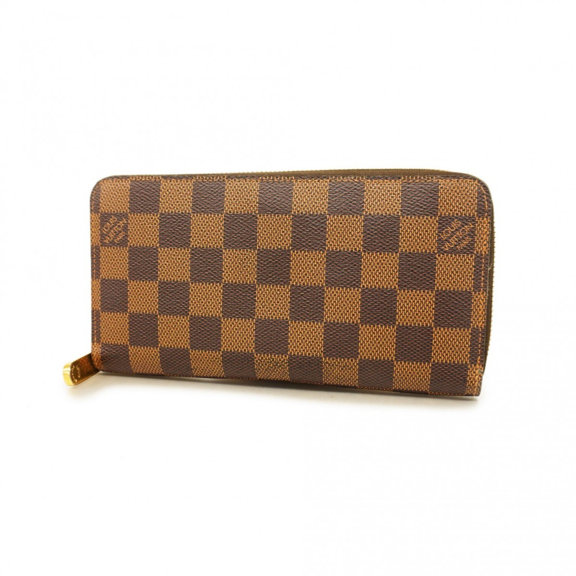 Louis Vuitton Long Wallet Damier Zippy N60015 Brown Men's Women's