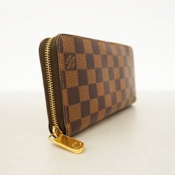 Louis Vuitton Long Wallet Damier Zippy N60015 Brown Men's Women's