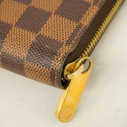 Louis Vuitton Long Wallet Damier Zippy N60015 Brown Men's Women's