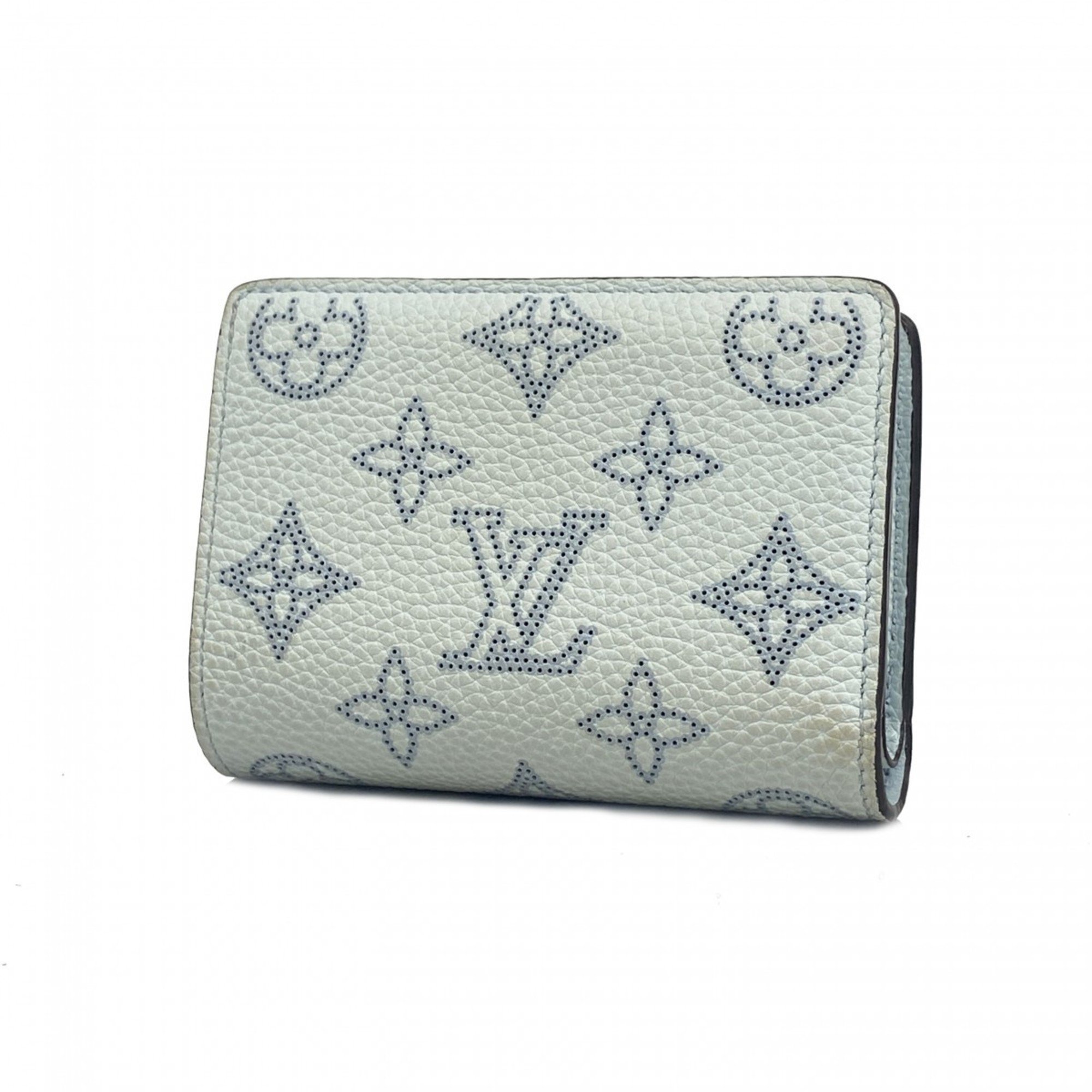 Louis Vuitton Wallet Mahina Portefeuille M81705 Blue Olympus Ladies