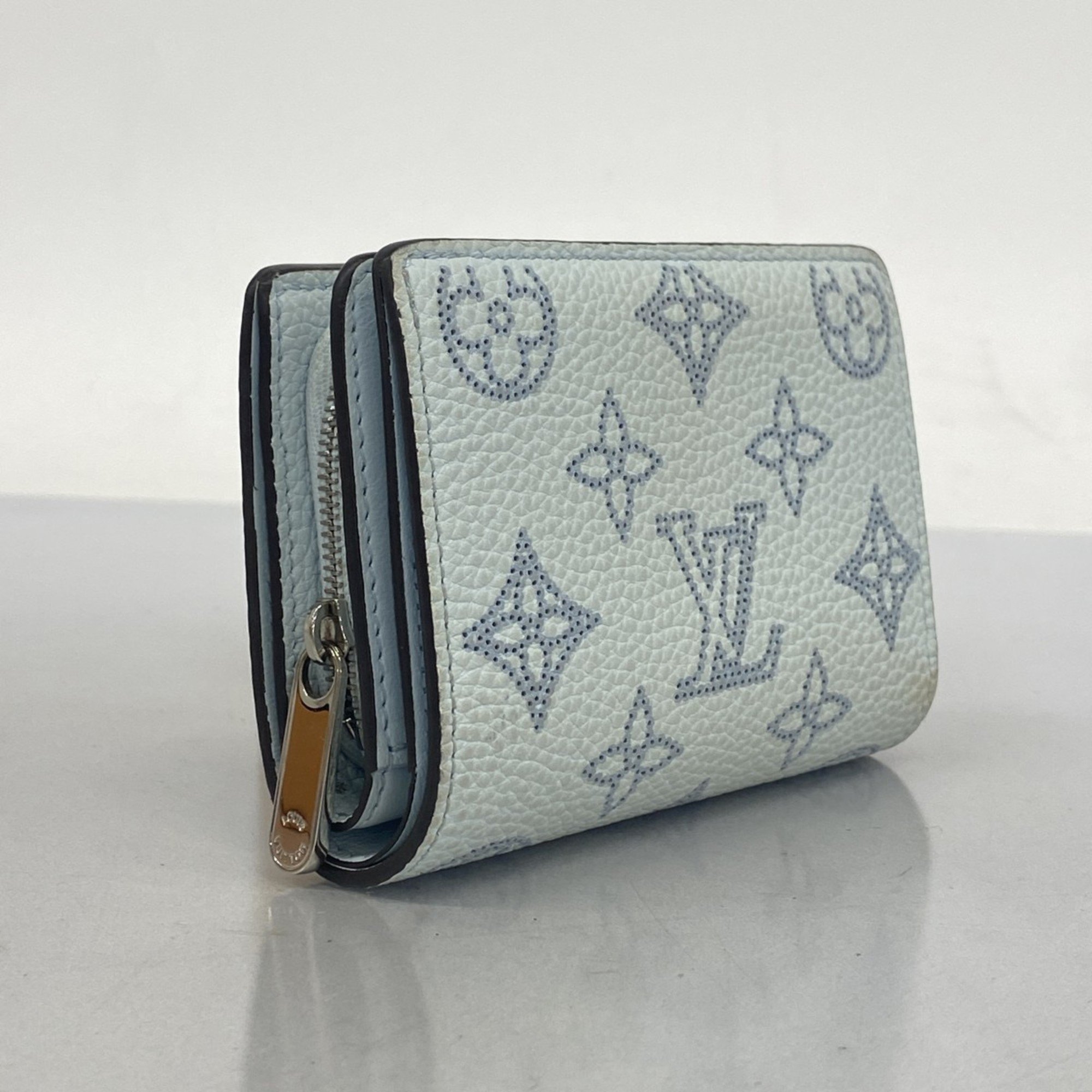 Louis Vuitton Wallet Mahina Portefeuille M81705 Blue Olympus Ladies