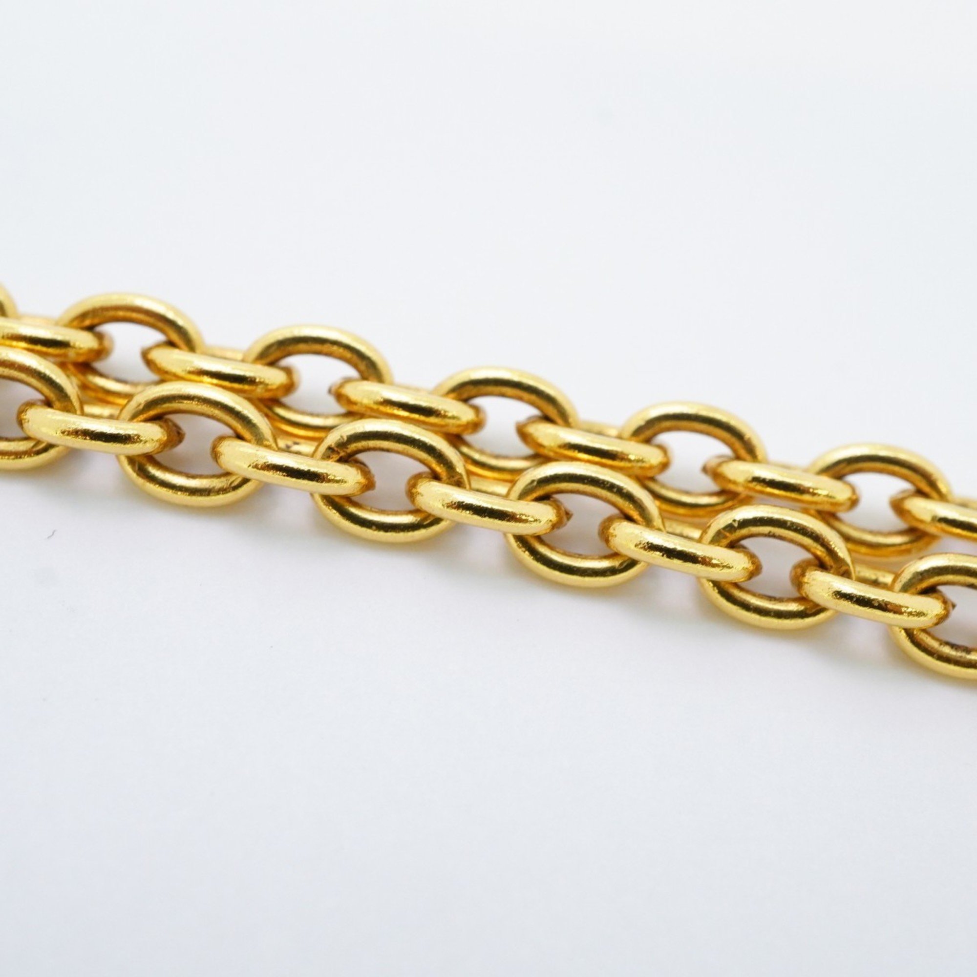 Chanel Necklace Coco Mark Matelasse GP Plated Gold Ladies