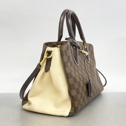 Louis Vuitton Handbag Damier Normandy N44028 Ebene Creme Ladies