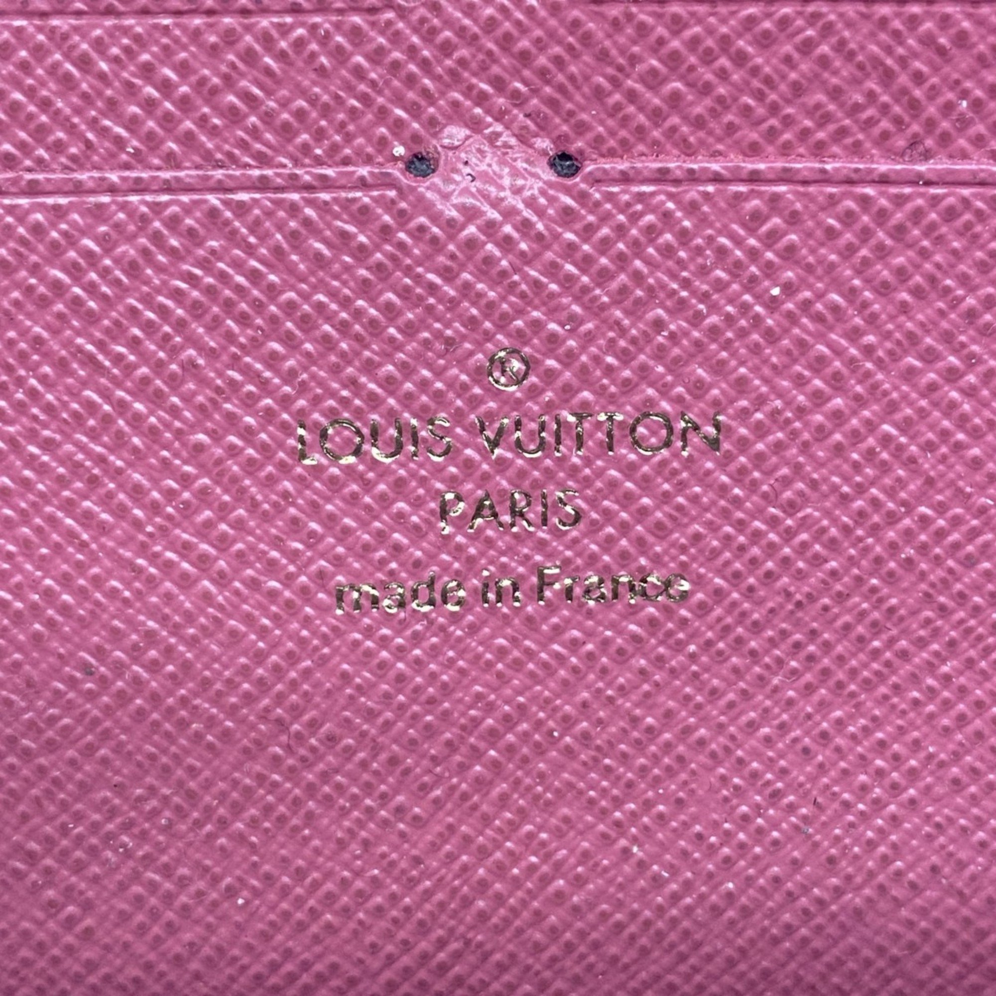 Louis Vuitton Long Wallet Monogram Zippy Retiro M64151 Rose Bruyere Ladies