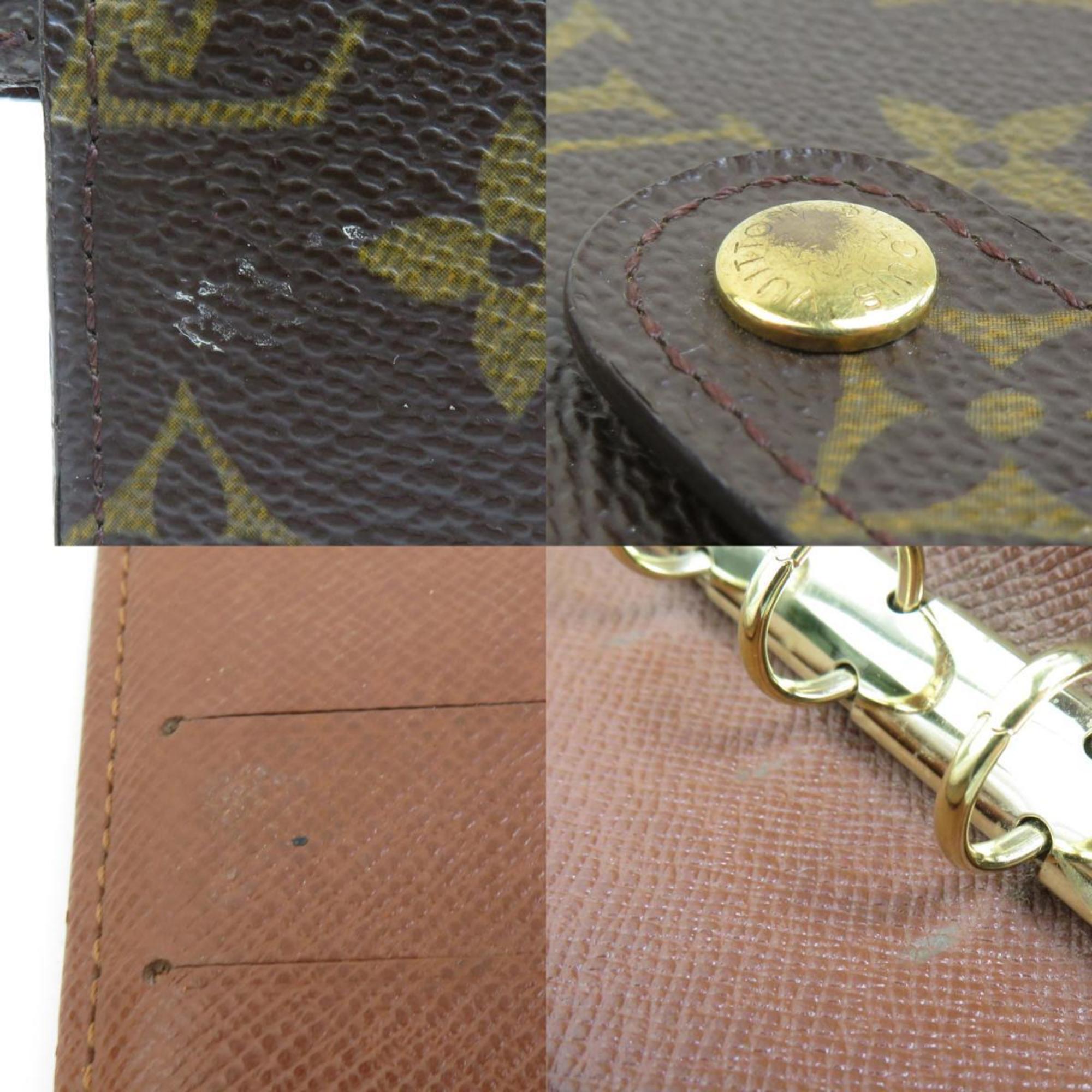 Louis Vuitton LOUIS VUITTON Notebook Cover Monogram Agenda PM Canvas Brown Gold Men's Women's R20005 e59380a