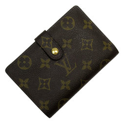 Louis Vuitton LOUIS VUITTON Bi-fold Wallet Monogram Portefeuille Viennese Canvas Brown Gold Women's M61663 w0796g