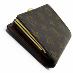 Louis Vuitton LOUIS VUITTON Bi-fold Wallet Monogram Portefeuille Viennese Canvas Brown Gold Women's M61663 w0796g