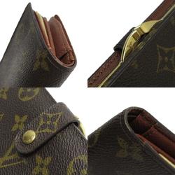 Louis Vuitton LOUIS VUITTON Bi-fold Wallet Monogram Portefeuille Viennese Canvas Brown Gold Women's M61663 w0796g