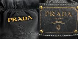 PRADA handbag shoulder bag nylon black ladies n0566