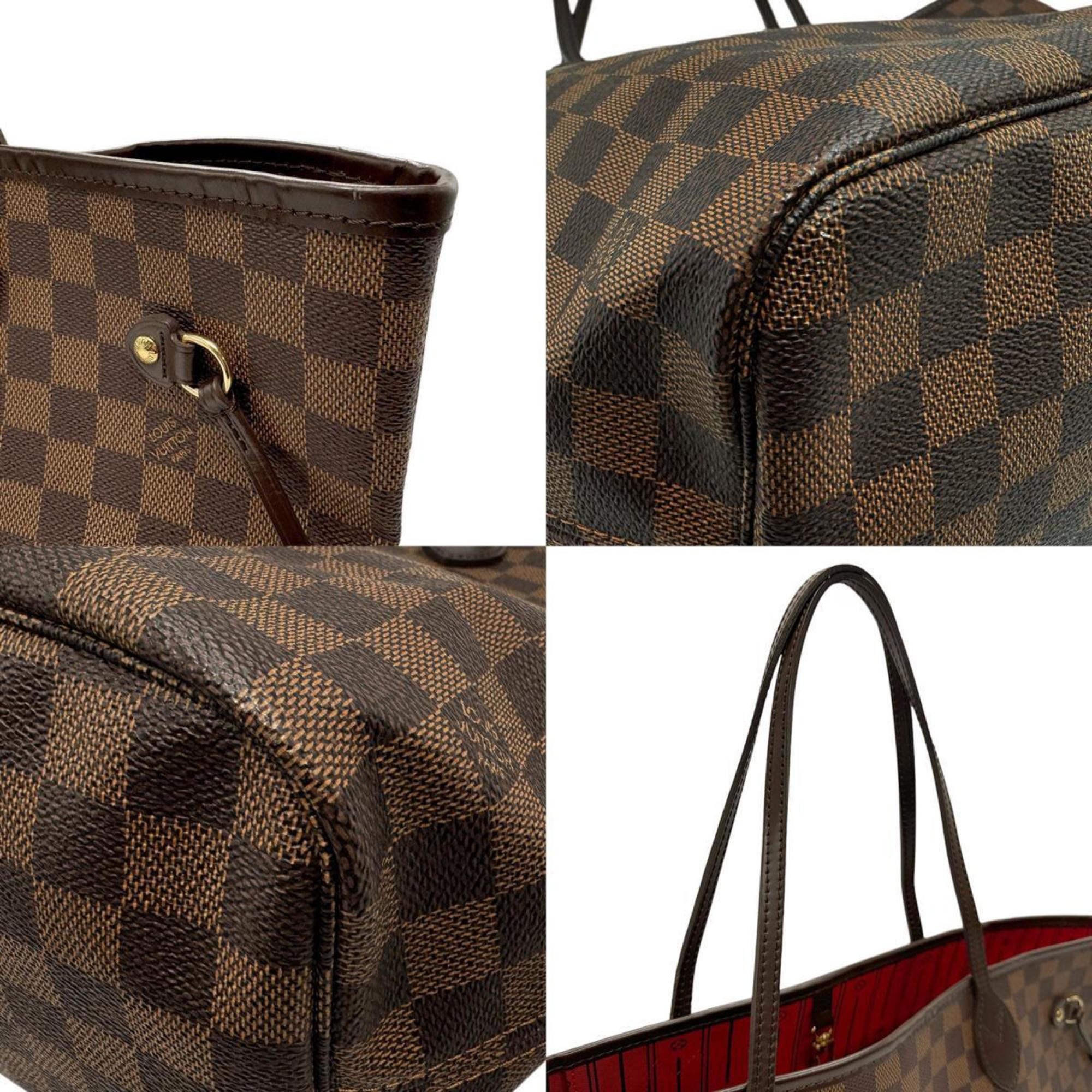 Louis Vuitton LOUIS VUITTON Handbag Tote Bag Damier Neverfull MM Canvas Ebene Women's N51105 n0547