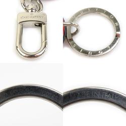 Louis Vuitton LOUIS VUITTON Charm Keyring Epi Porto Cle LV Circle Metal Leather Silver Orange Men's Women's M62689 e59390g