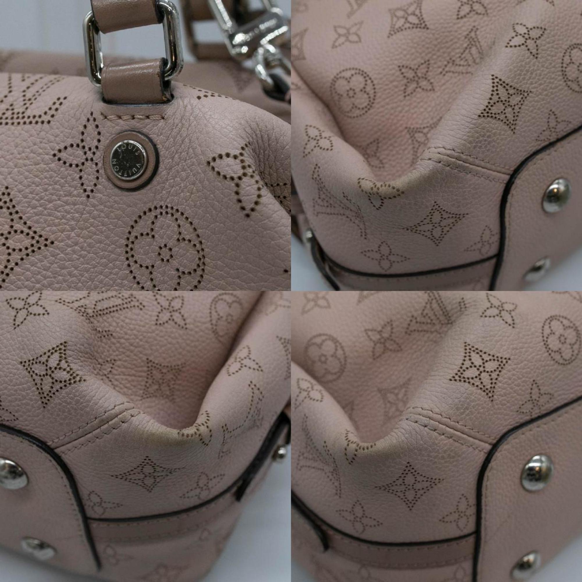 LOUIS VUITTON 2Way Bag Monogram Mahina Asteria Leather Baby Pink Silver Women's M54673 PD468