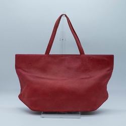 CELINE Handbag Leather Red Silver Women's PD469