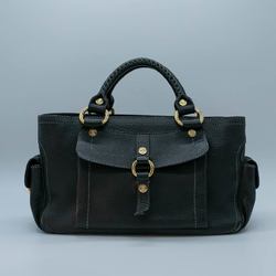 CELINE Handbag Boogie Bag Leather Black Gold Women's PD464