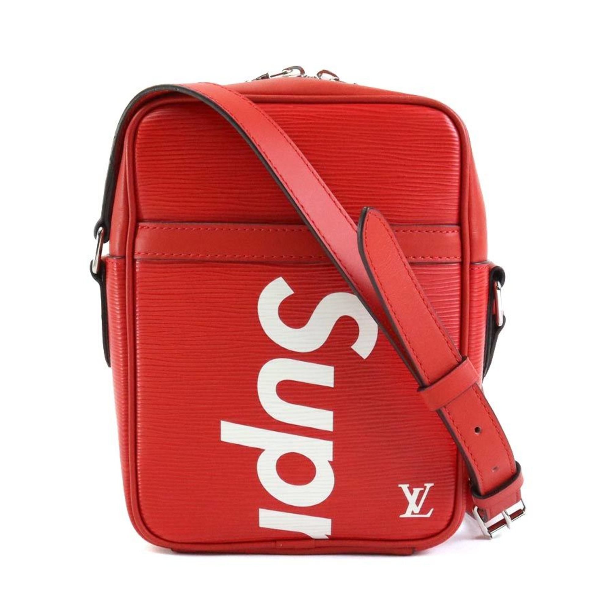 Red supreme messenger bag sale