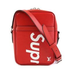 Louis Vuitton shoulder bag, Supreme collaboration, Epi Danube PM, leather, red, men's, M53417 a0495