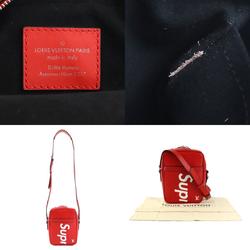 Louis Vuitton shoulder bag, Supreme collaboration, Epi Danube PM, leather, red, men's, M53417 a0495