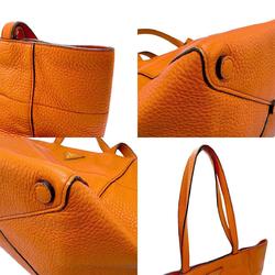 PRADA handbag leather orange ladies BR5092 n0527