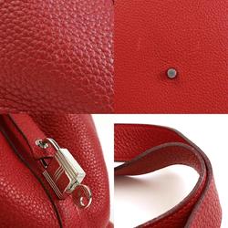 Hermes HERMES Handbag Picotin Lock GM Taurillon Clemence Rouge Kazak Women's a0494