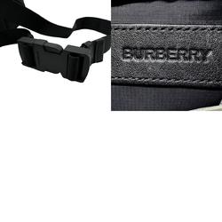 Burberry Body Bag Waist Nylon Black Silver Men's Women's n0541