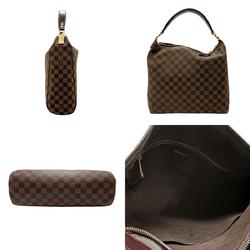 Louis Vuitton LOUIS VUITTON Handbag Damier Portobello PM Canvas Brown Gold Women's N44184 z2617