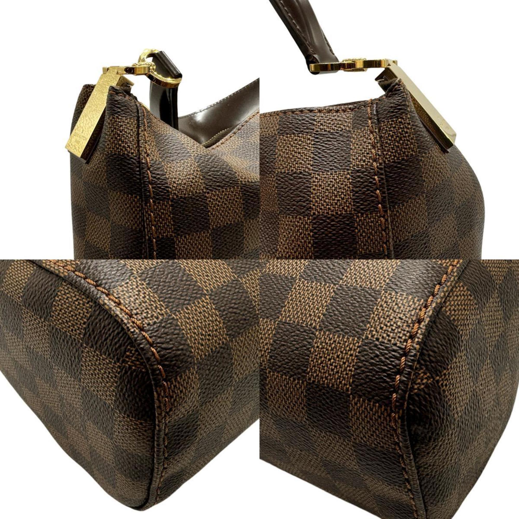 Louis Vuitton LOUIS VUITTON Handbag Damier Portobello PM Canvas Brown Gold Women's N44184 z2617