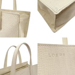 LOEWE handbag leather ivory ladies n0522