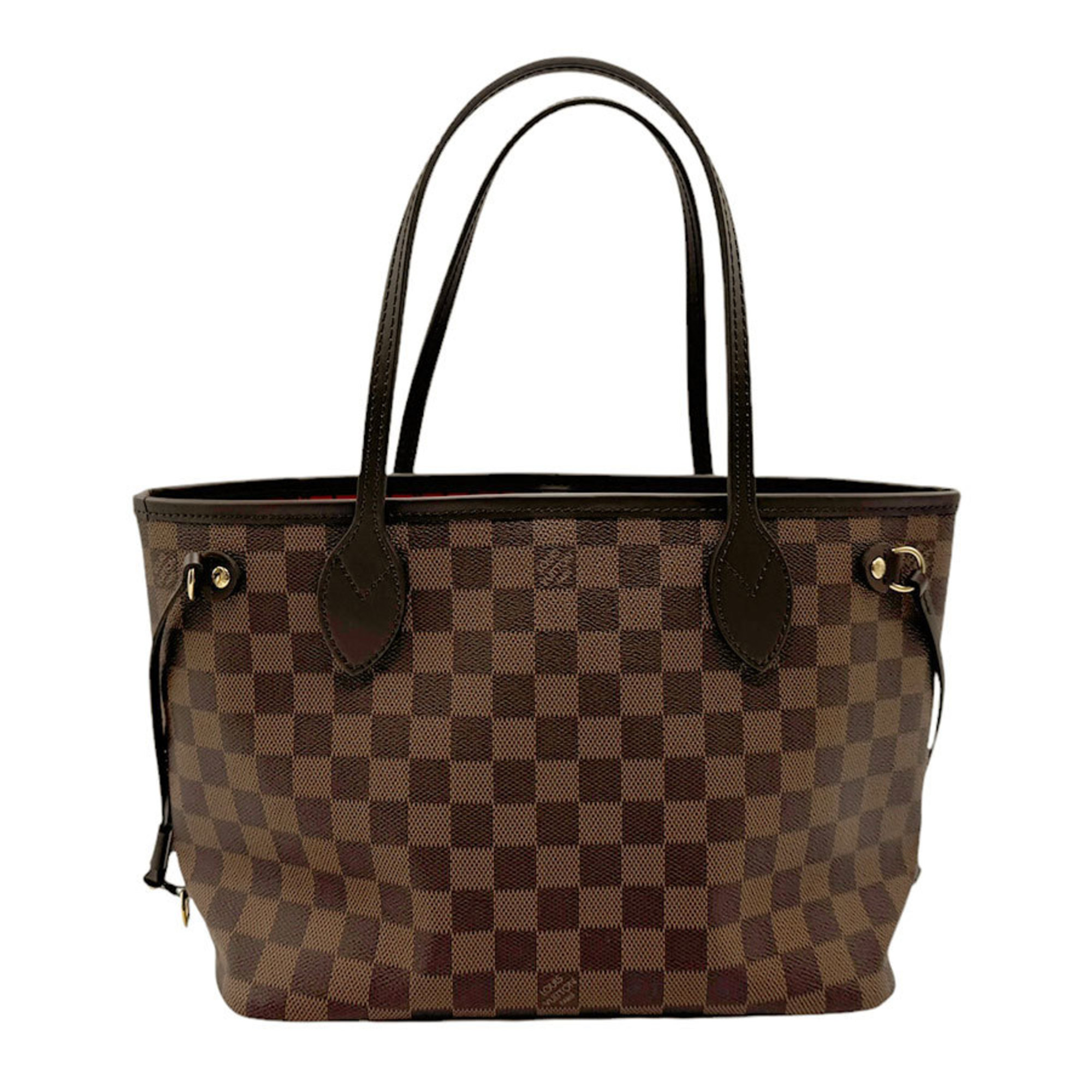 Louis Vuitton LOUIS VUITTON Handbag Damier Neverfull PM Canvas Brown Women's N40600 n0479