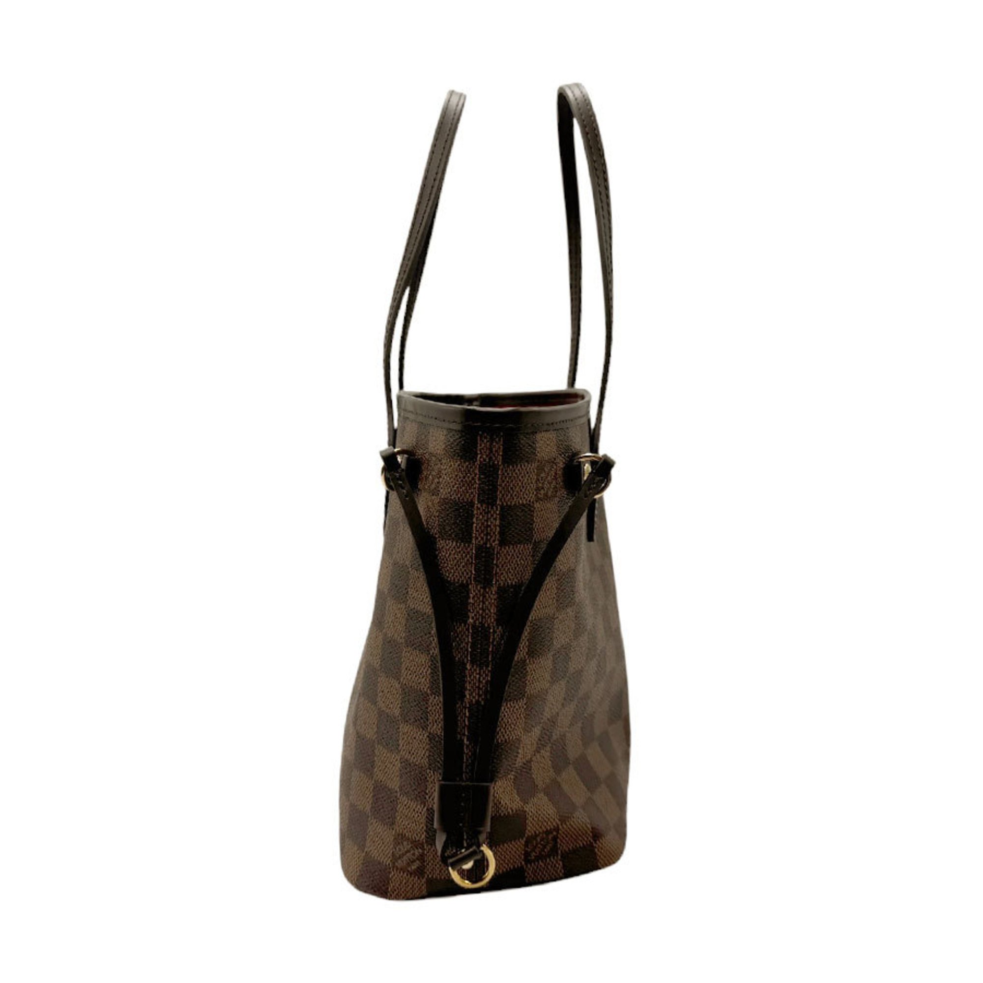 Louis Vuitton LOUIS VUITTON Handbag Damier Neverfull PM Canvas Brown Women's N40600 n0479