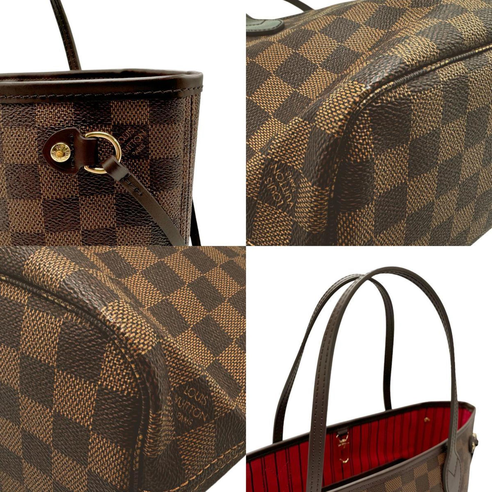 Louis Vuitton LOUIS VUITTON Handbag Damier Neverfull PM Canvas Brown Women's N40600 n0479