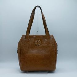 CELINE Tote Bag Leather Camel Gold Women's PD453