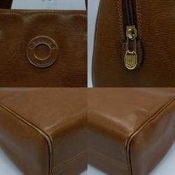 CELINE Tote Bag Leather Camel Gold Women's PD453