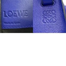 LOEWE Shoulder Bag Handbag Hammock Leather Blue Women's z2637