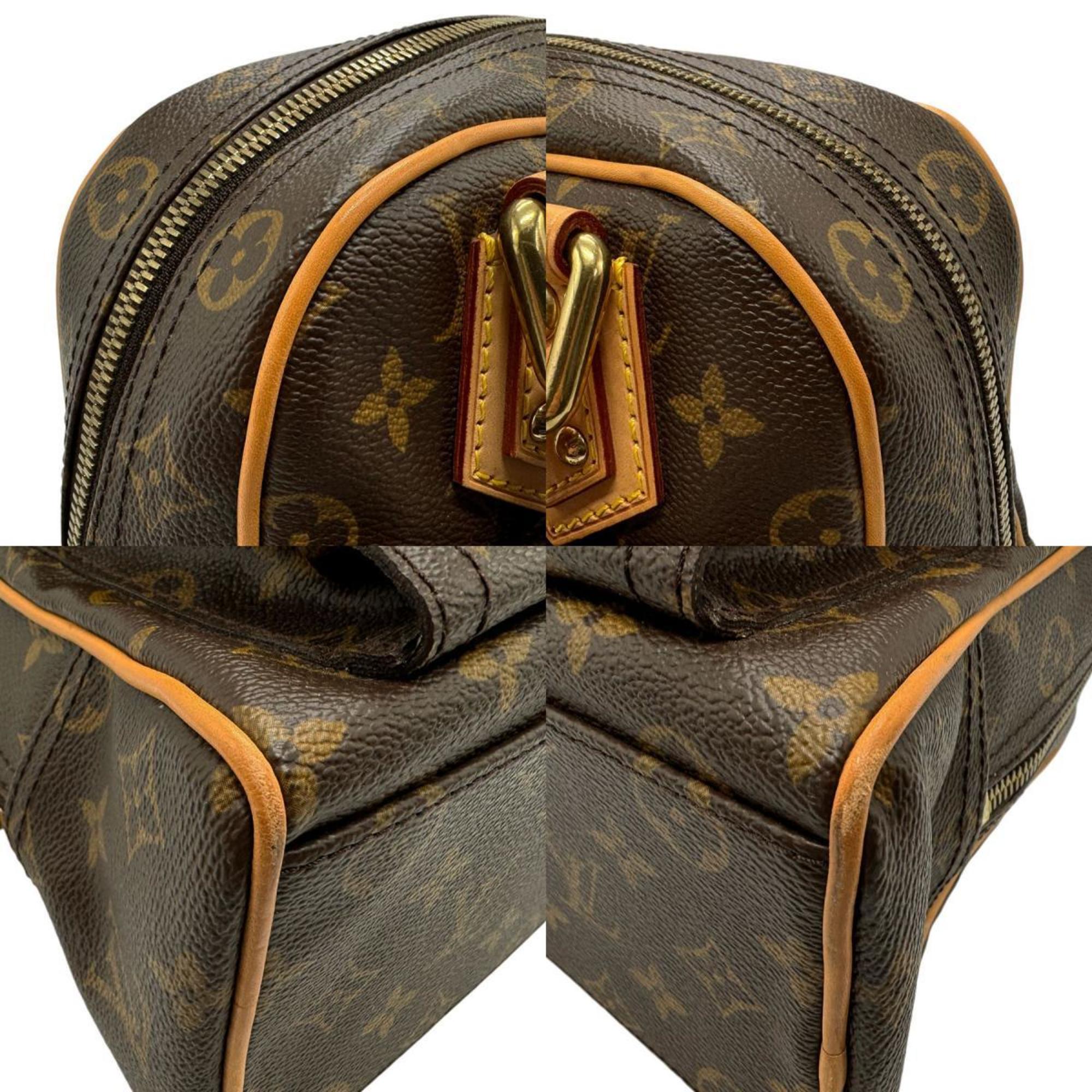 Louis Vuitton LOUIS VUITTON Handbag Monogram Manhattan PM Canvas Brown Women's M40026 n0533