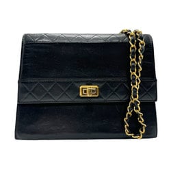 CHANEL Shoulder Bag Lambskin Black Women's n0539