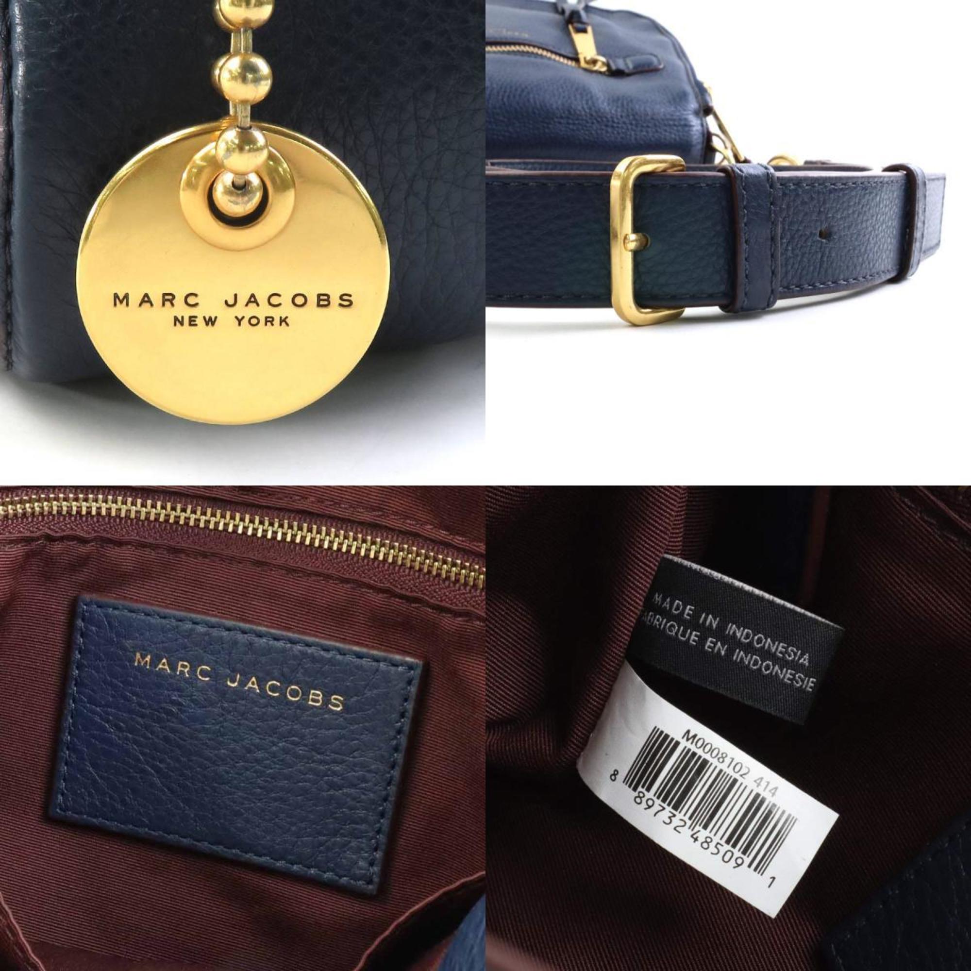 MARC JACOBS Shoulder Bag Leather Navy Women's a0500