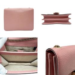 GUCCI Shoulder Bag Interlocking G Leather Pink Women's 510304 n0538