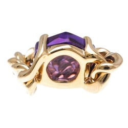 Pomellato Amethyst Chainring Pink Gold (18K) Fashion Amethyst Band Ring Pink Gold,Purple