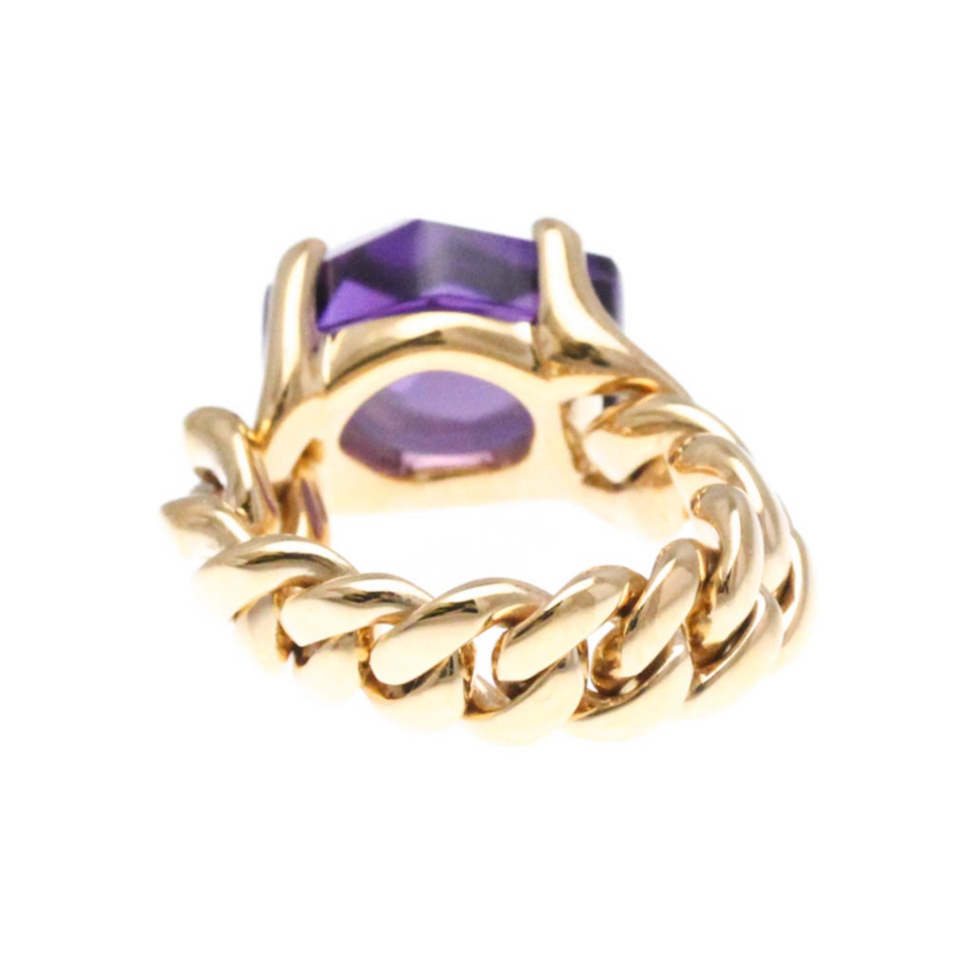 Pomellato Amethyst Chainring Pink Gold (18K) Fashion Amethyst Band Ring Pink Gold,Purple