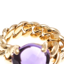 Pomellato Amethyst Chainring Pink Gold (18K) Fashion Amethyst Band Ring Pink Gold,Purple