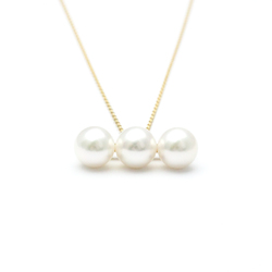 Tasaki Balance Neo Necklace Yellow Gold (18K) Pearl Men,Women Fashion Pendant Necklace (Gold)