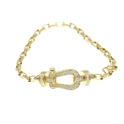 Fred Force 10 Medium Model Full Diamond Bracelet Yellow Gold (18K) Diamond Charm Bracelet Gold