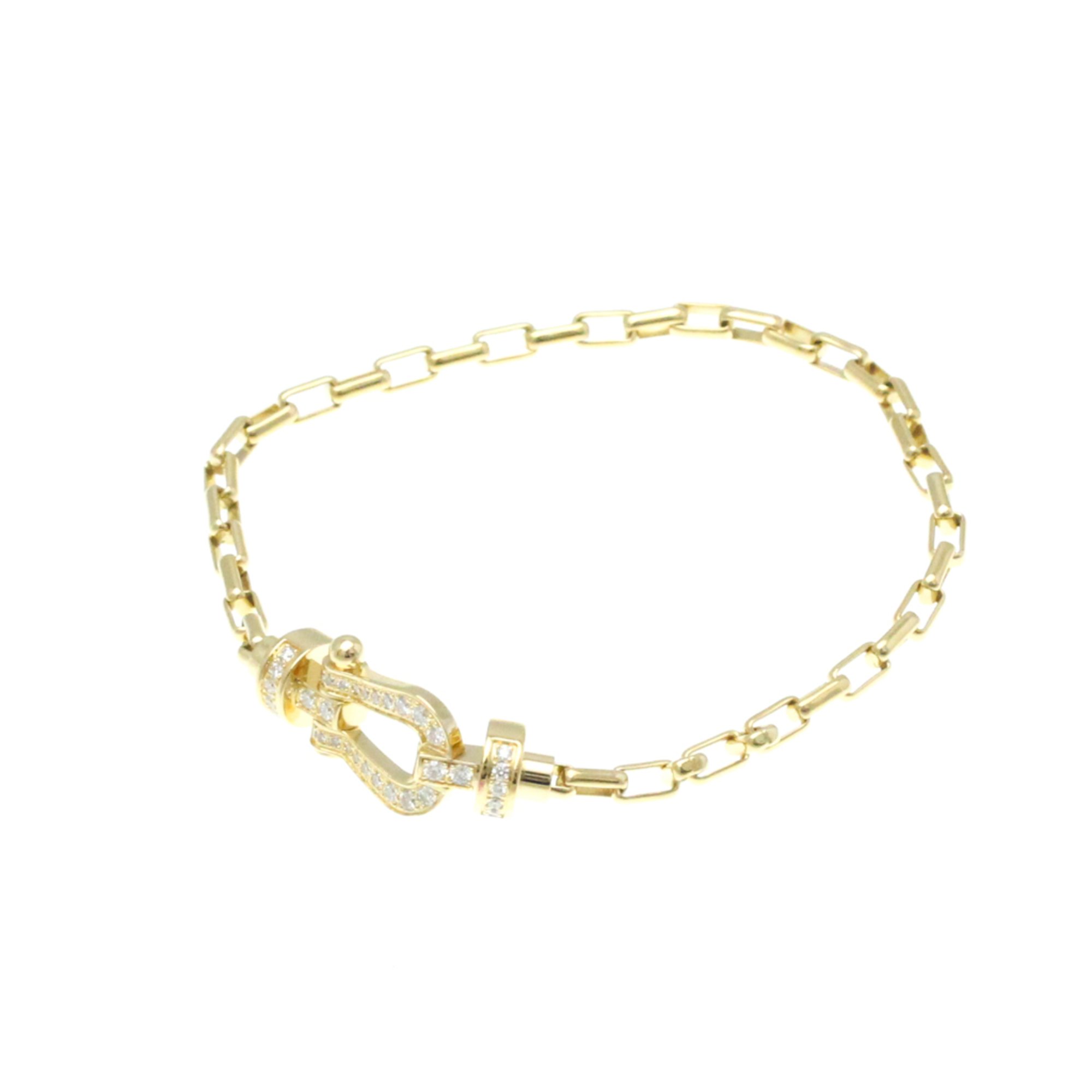 Fred Force 10 Medium Model Full Diamond Bracelet Yellow Gold (18K) Diamond Charm Bracelet Gold