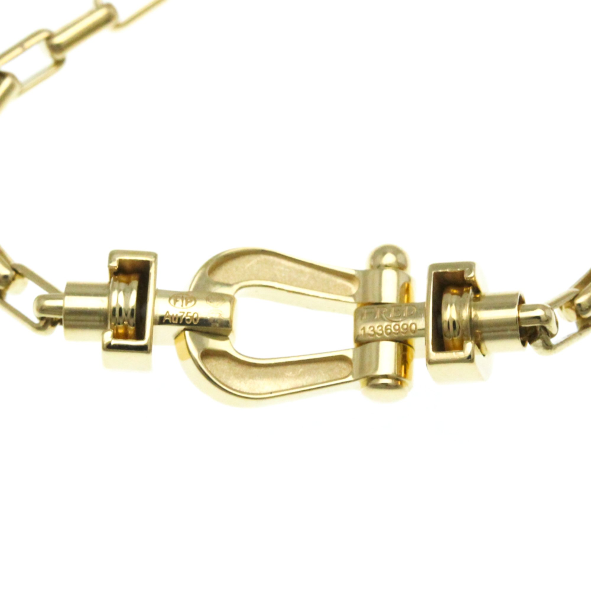 Fred Force 10 Medium Model Full Diamond Bracelet Yellow Gold (18K) Diamond Charm Bracelet Gold